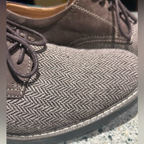 NWOT-Bass Brown Herringbone Oxford Shoes - Picture 11 of 12
